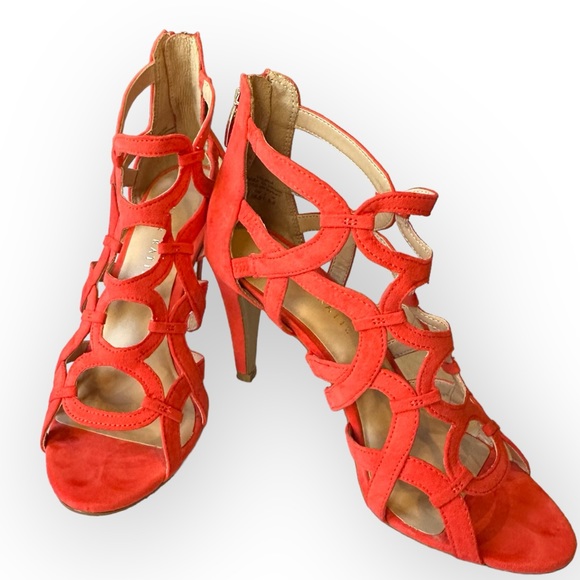 Kelly & Katie Orange TALINIA Heels 8M - Picture 6 of 7